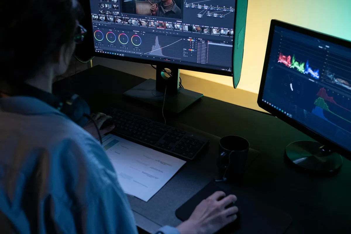 A documentary editing workspace